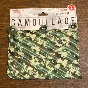 NWT: Diagonal Zip Pouch, 3 Rings